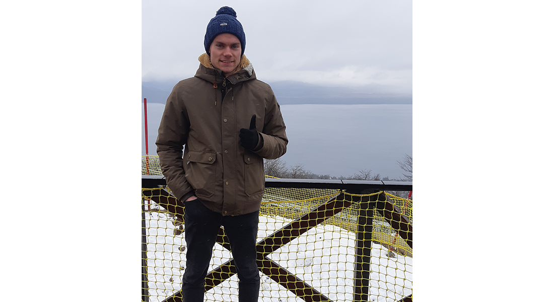 Un étudiant à Cerro Otto, parc national Nahuel Huapí, en Patagonie, en Argentine