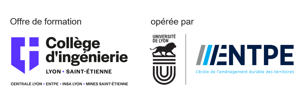 Offre de formation Collège d'ingénierie Lyon Saint-Etienne opérée par l'ENTPE