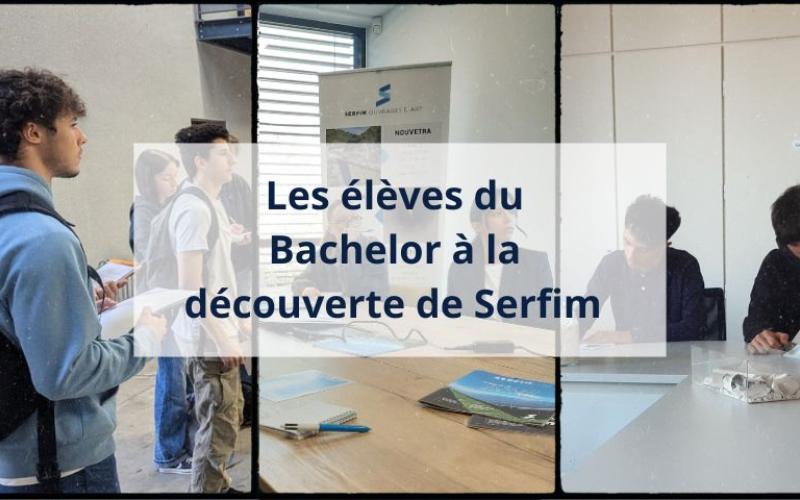 Les élèves du Bachelor à la découverte de Serfim 